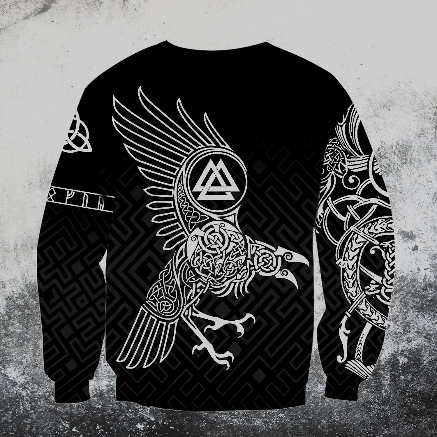 Vikings - The Raven of Odin Tattoo Special Hoodie-Apparel-HP Arts-Hoodie-S-Vibe Cosy™
