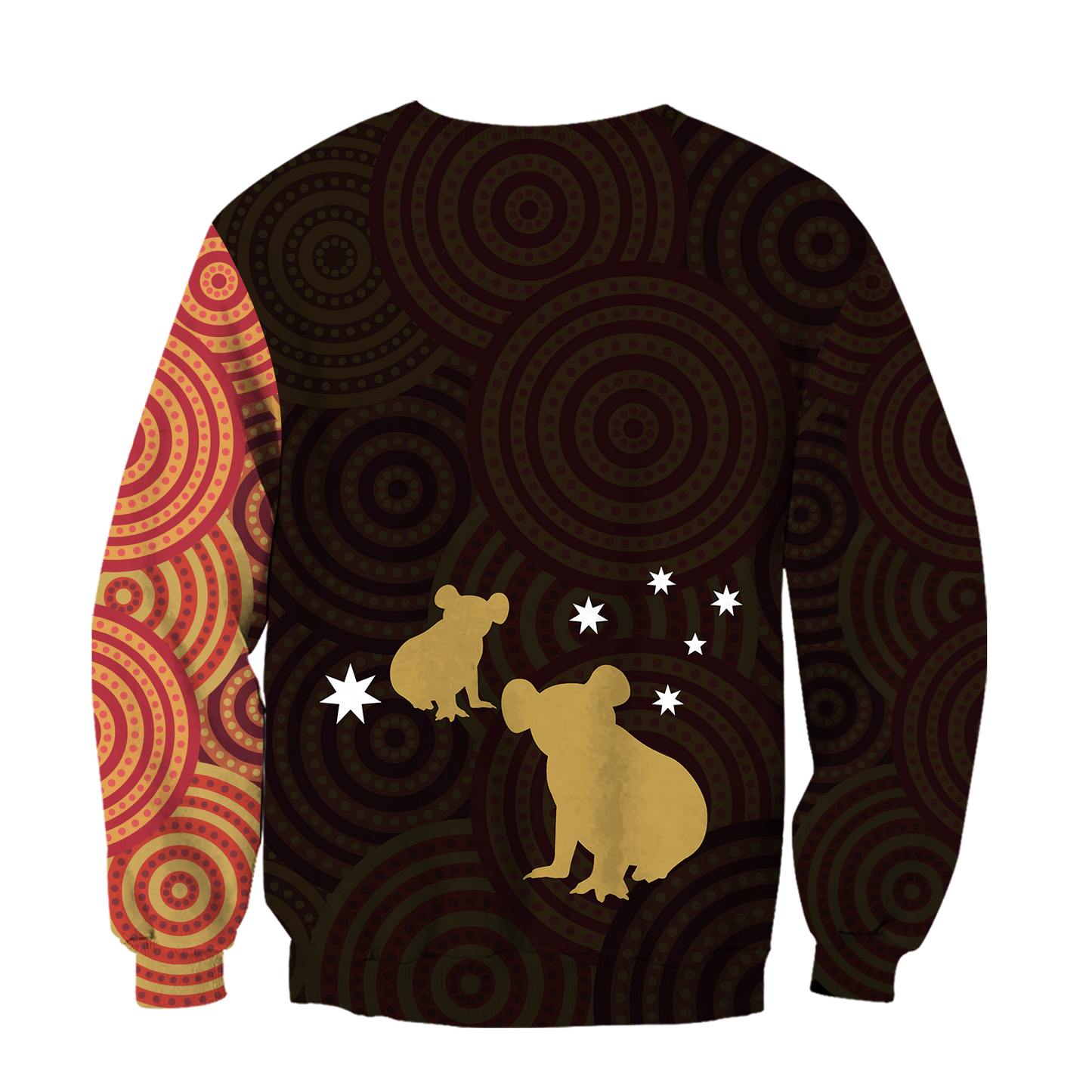 Australia In My Heart Aboriginal Tattoo Koala Hoodie Yellow AZ200201-Apparel-PL8386-Hoodie-S-Vibe Cosy™
