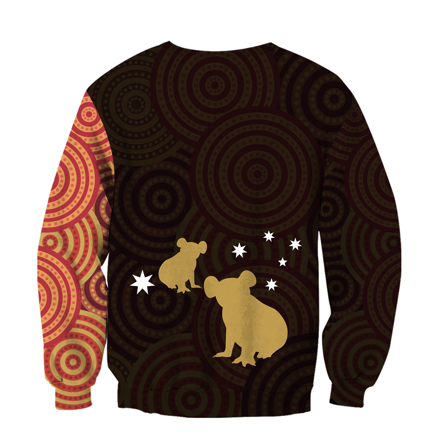 Australia In My Heart Aboriginal Tattoo Koala Hoodie Yellow AZ200201-Apparel-PL8386-Hoodie-S-Vibe Cosy™