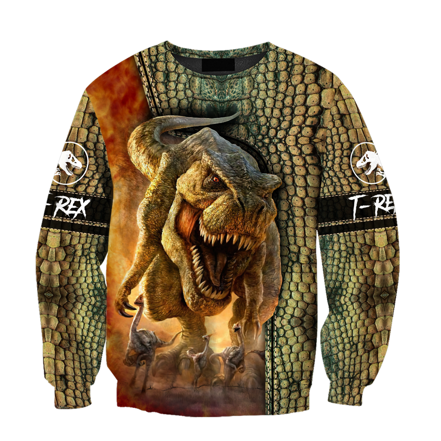 Dinosaur T-rex Skin 3D all over printed shirts