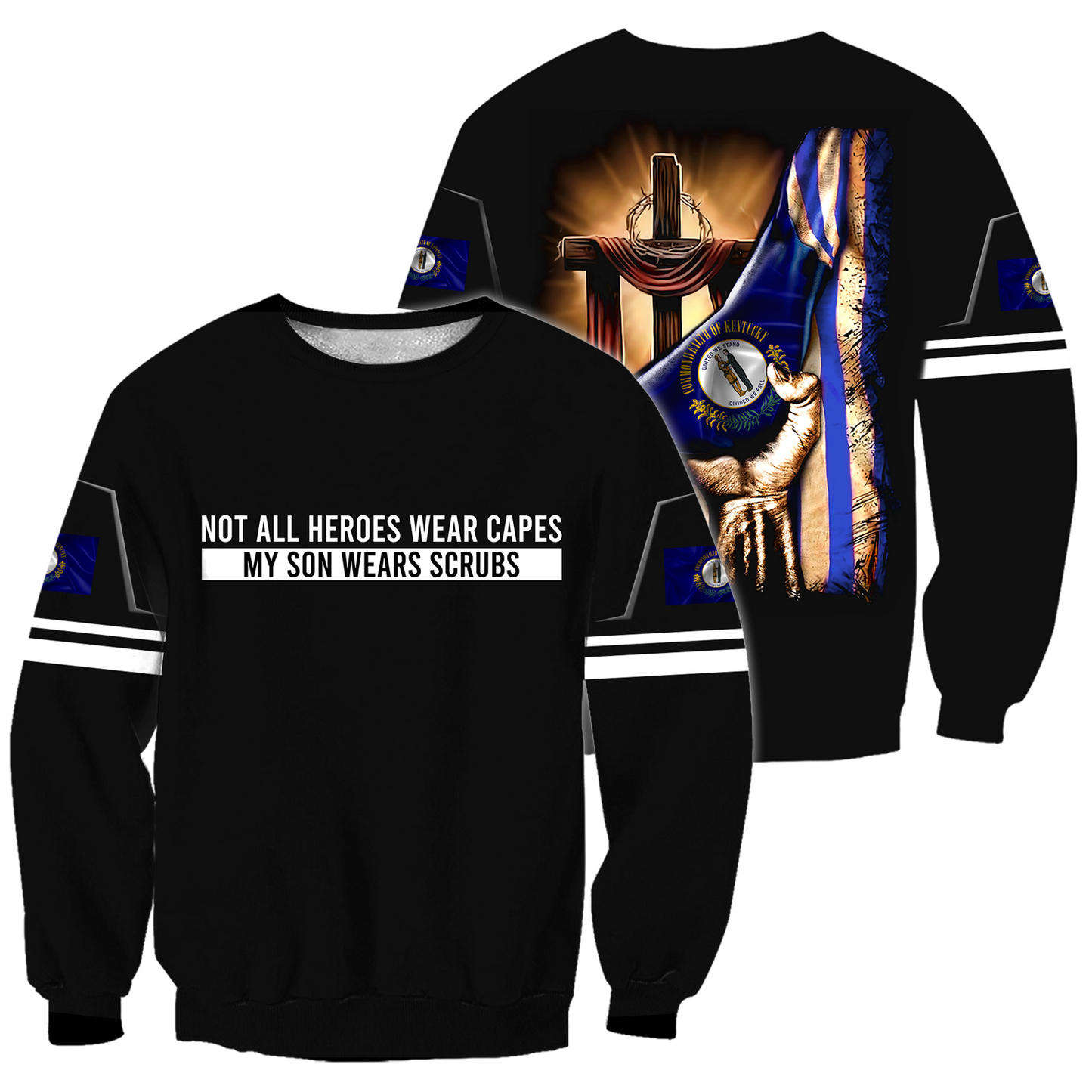 My son Kentucky 3d hoodie shirt for men and women HAC040402-Apparel-HG-Sweater-S-Vibe Cosy™