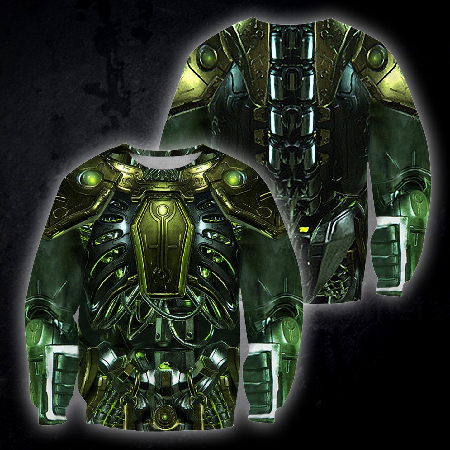 3D All Over Printed Necrons Cover-Apparel-HP Arts-Sweat Shirt-S-Vibe Cosy™