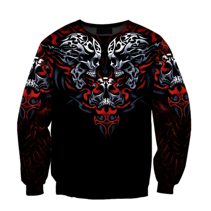 Awesome Confronting Skulls Hoodie For Men And Women MEI
