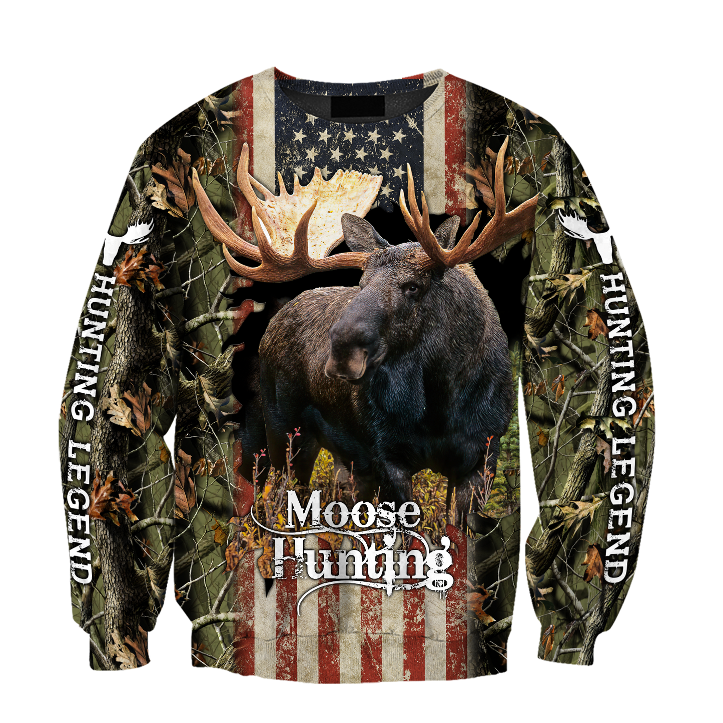 United States Moose Hunting Legend 3D All Over Print Hoodie TR1209201
