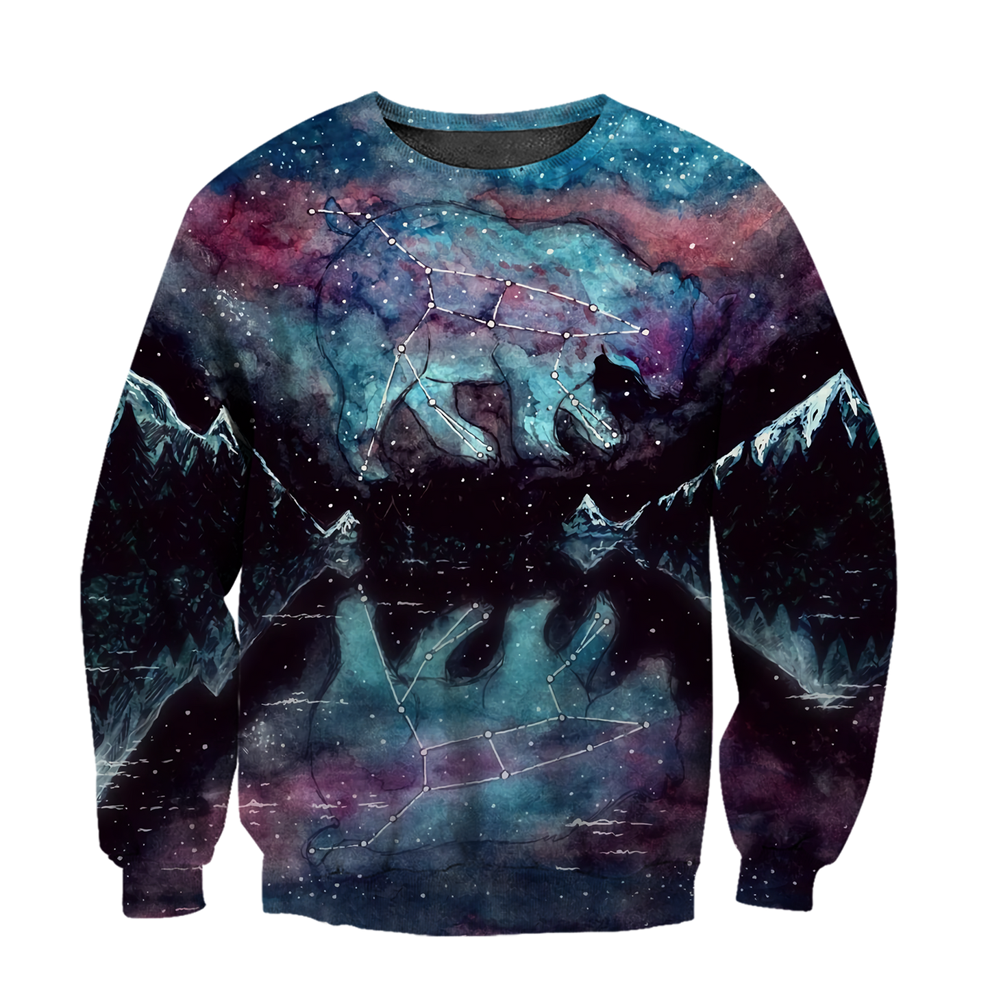 Love Bear Galaxy 3D all over printed shirts for men and women AZ091201 PL-Apparel-PL8386-sweatshirt-S-Vibe Cosy™
