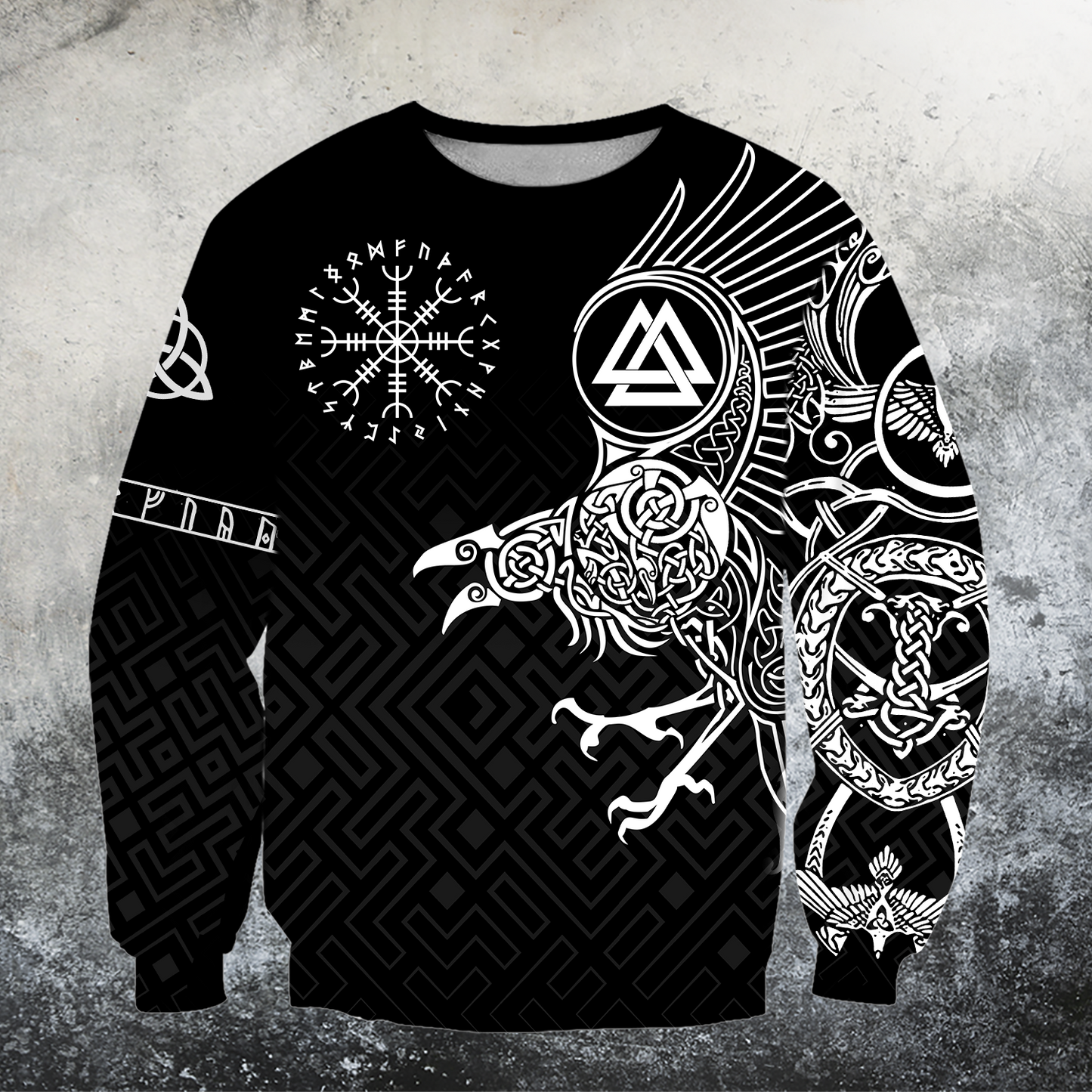 The Raven of Odin - Tattoo Style-Apparel-HP Arts-Hoodie-S-Vibe Cosy™