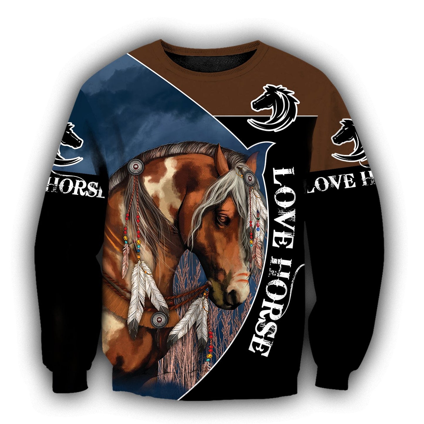 Beautiful Horse 3D All Over Printed Shirts For Men And Women TR2604200-Apparel-MP-Sweatshirts-S-Vibe Cosy™