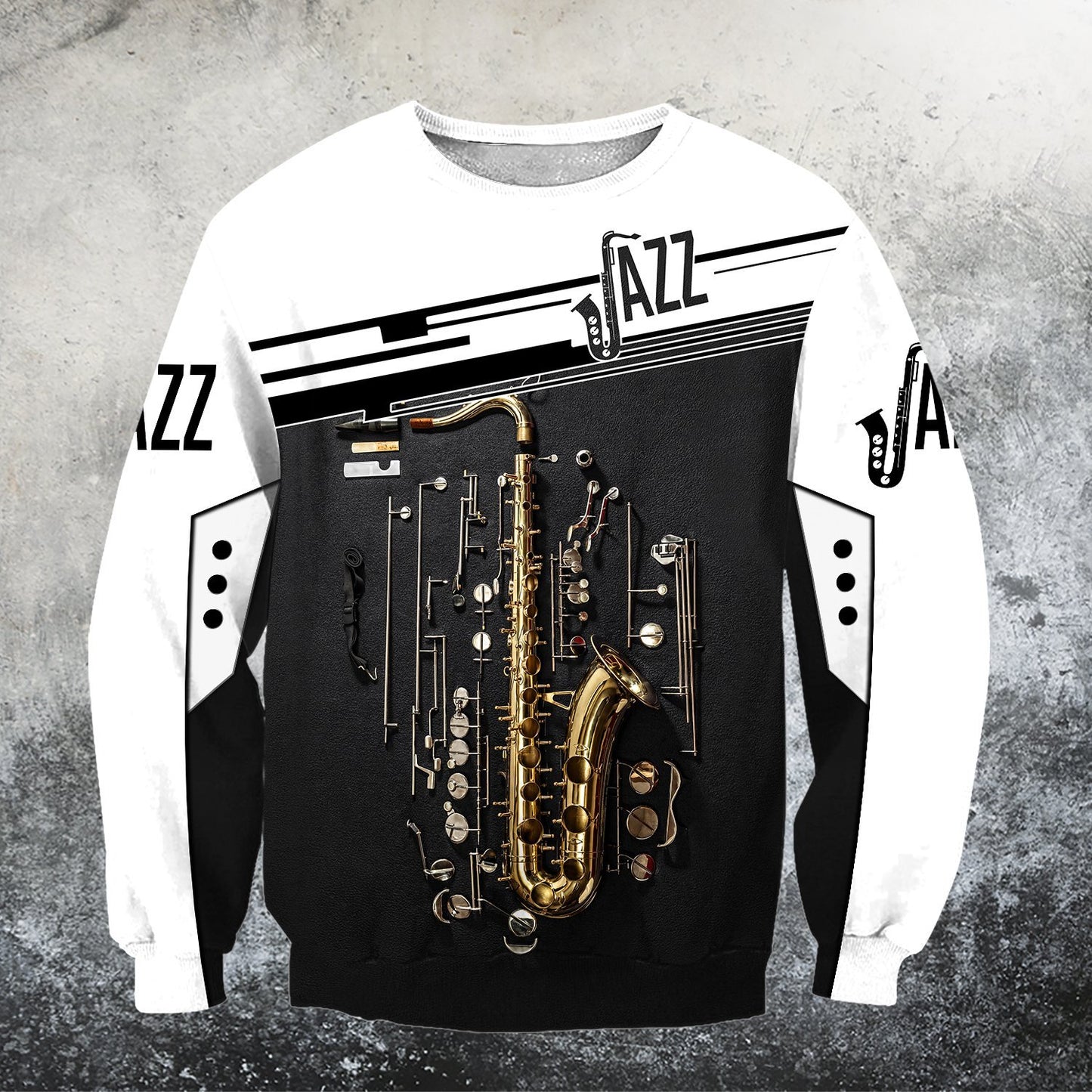 Saxophon music 3d hoodie full for men and women HG HAC21202-Apparel-HG-Sweater-S-Vibe Cosy™