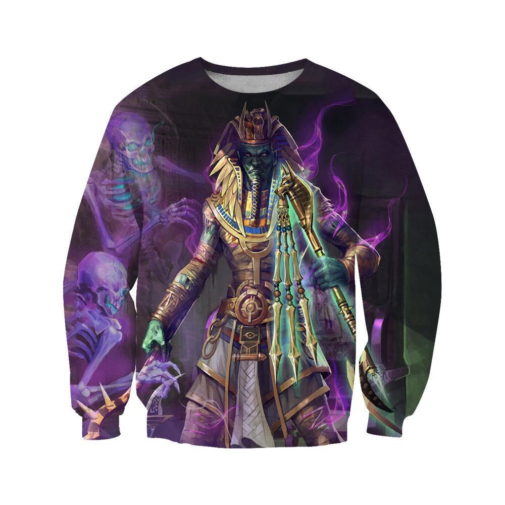 3D All Over Print Osiris Egyptian God Hoodie-Apparel-Khanh Arts-Sweat Shirt-S-Vibe Cosy™