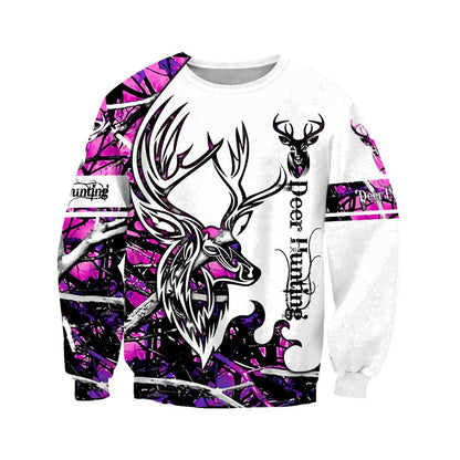 DEER HUNTING MUDDY GIRL CAMO 3D ALL OVER PRINTED SHIRTS FOR MEN AND WOMEN JJ051202 PL - Amaze Style™-Apparel
