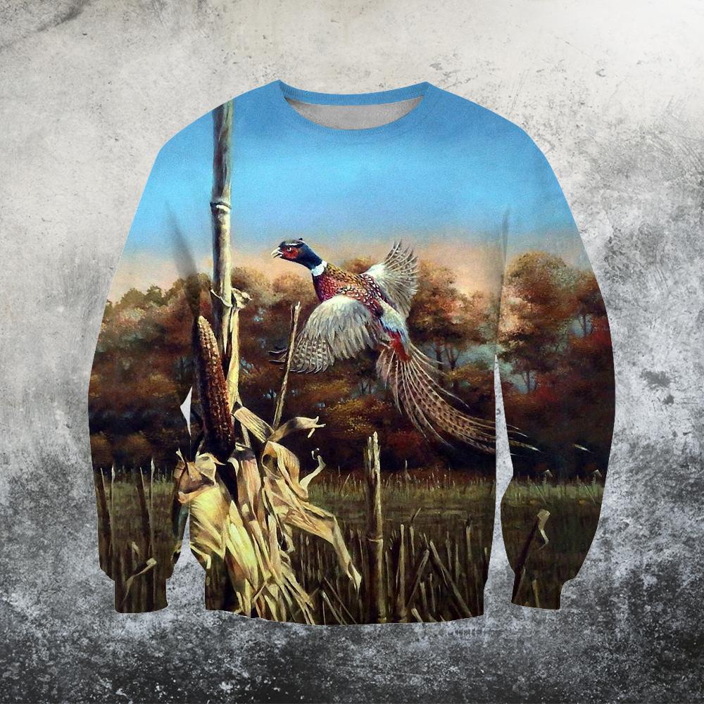 Hunting Bird Art 3D All Over Printed Shirts-Apparel-HP Arts-Sweatshirt-S-Vibe Cosy™