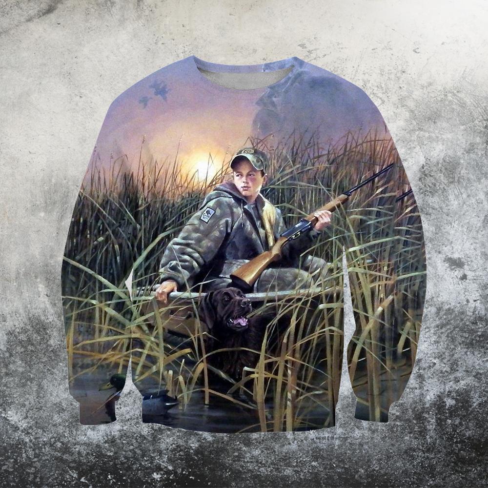 Coon Hunting Art 3D All Over Printed Shirts-Apparel-HP Arts-Sweatshirt-S-Vibe Cosy™