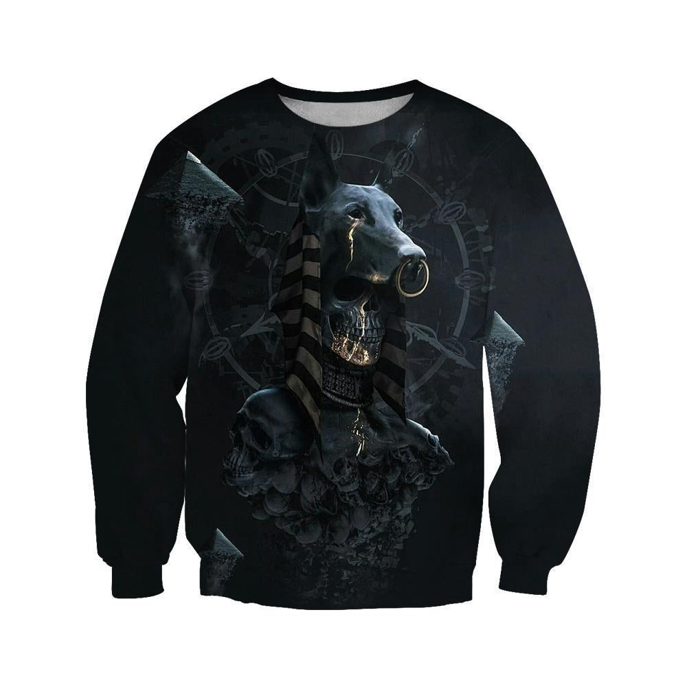3D All Over Print Anubis and Bastet Legendary Lovers Hoodie-Apparel-Khanh Arts-Sweat Shirt-S-Vibe Cosy™