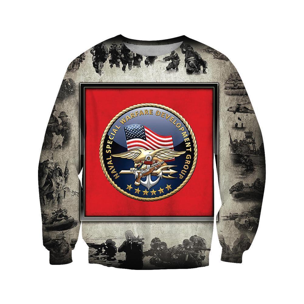 All Over Printed Naval Special Warfare Shirts-Apparel-HP Arts-Sweatshirt-S-Vibe Cosy™