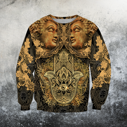 3D All Over Print Buddha Hoodie-Apparel-GP Art-SweatShirt-S-Vibe Cosy™