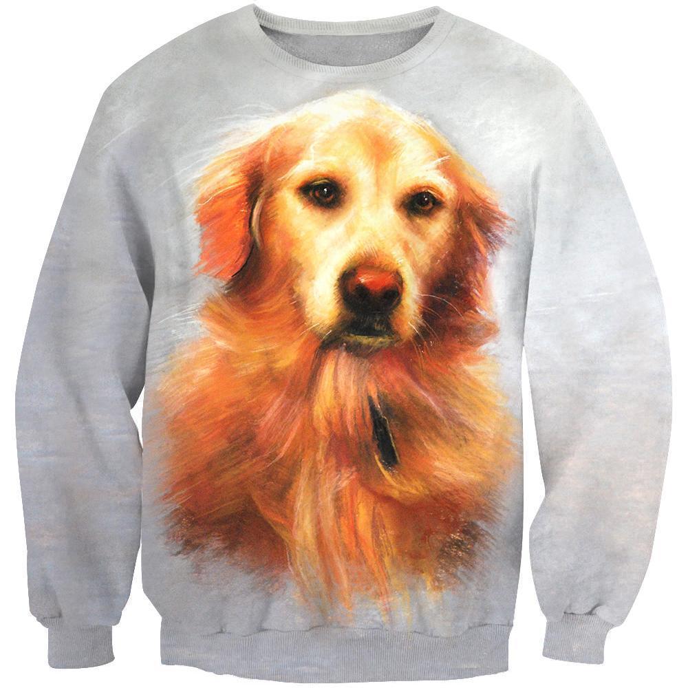 3D All Over Print Yellow Dog Shirts-Apparel-Phaethon-Sweatshirt-S-Vibe Cosy™