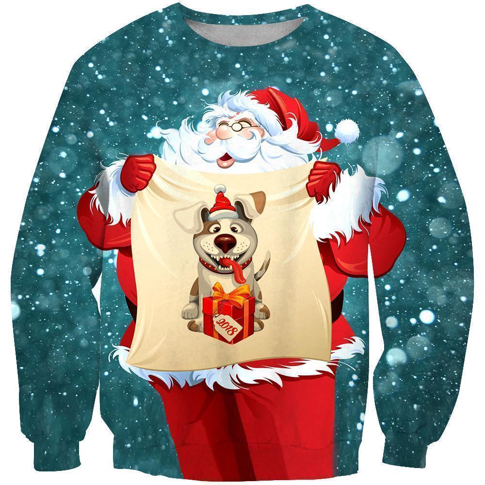 All Over Printed Santa Ugly Christmas and Shorts-Apparel-Phaethon-Sweatshirt-S-Vibe Cosy™