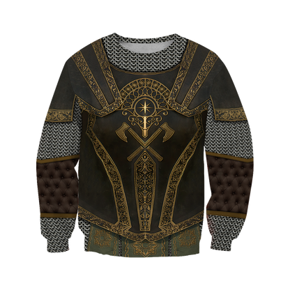 3D printed Knight Armor Tops MP810-Apparel-MP-Long-sleeved Shirt-S-Vibe Cosy™