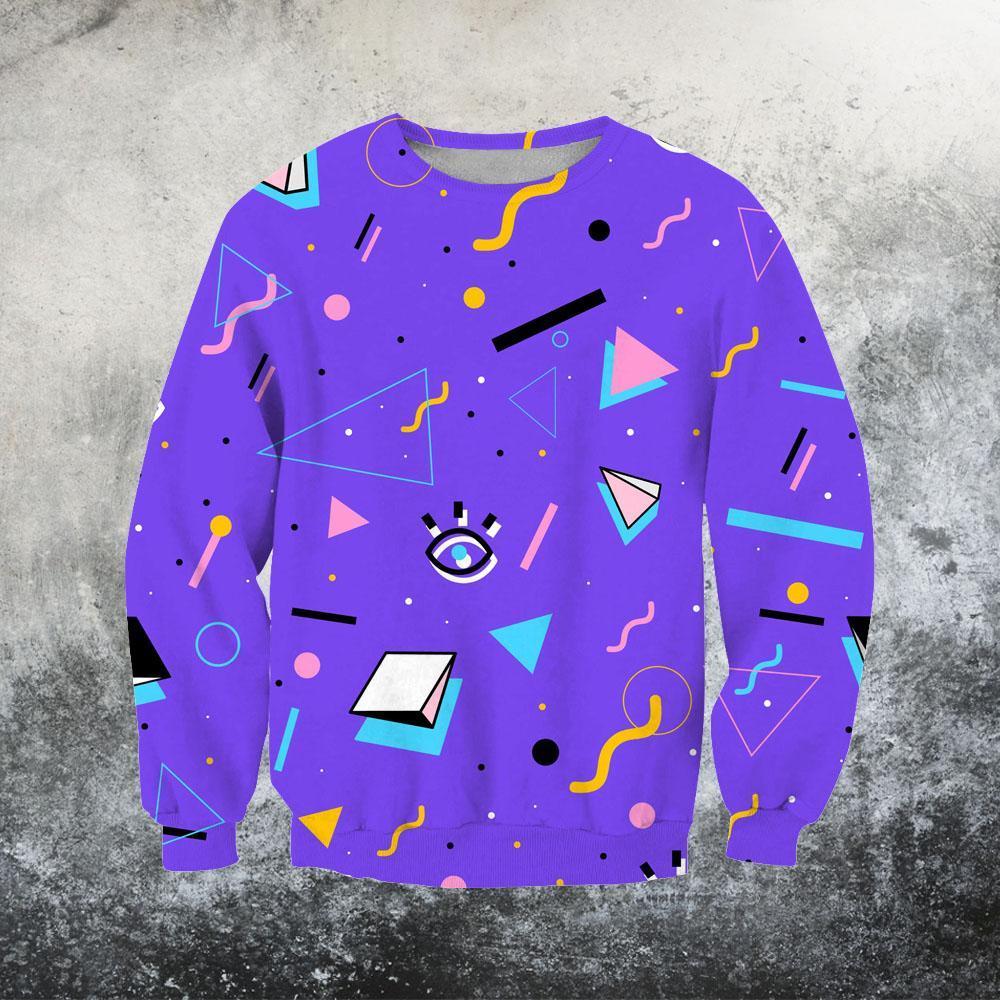 80s Purple Hoodie-Apparel-GP Art-Sweat Shirt-S-Vibe Cosy™