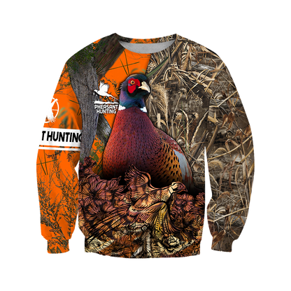 Pheasant Hunting 3D All Over Printed Shirts For Men And Women JJ130101-Apparel-MP-Sweatshirts-S-Vibe Cosy™