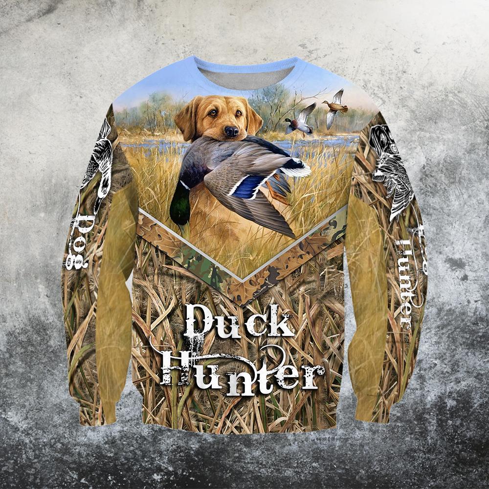 Mallard Duck Hunting 3D All Over Printed Shirts for Men and Women JJ20112-Apparel-TT-Sweatshirts-S-Vibe Cosy™