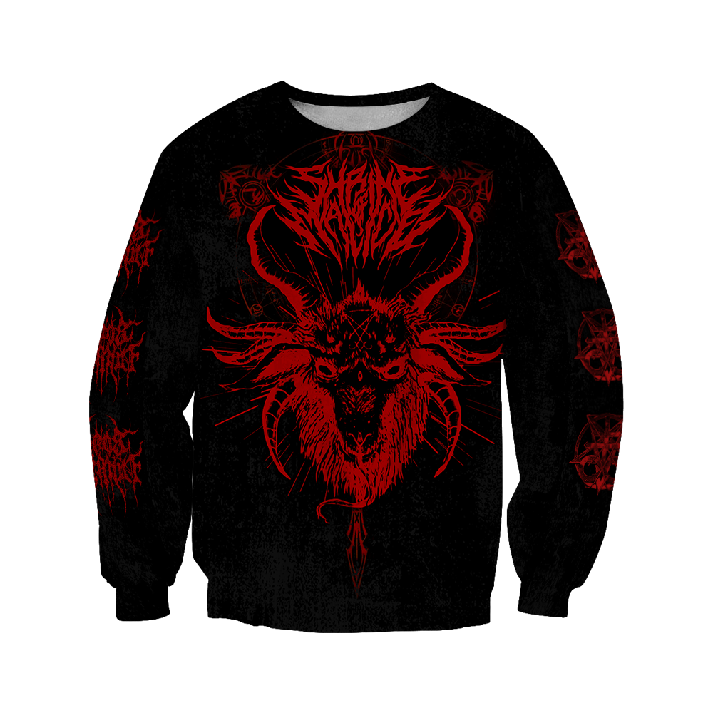 Satanic Devil All Over Printed Hoodie JJ290201-Apparel-MP-sweatshirt-S-Vibe Cosy™