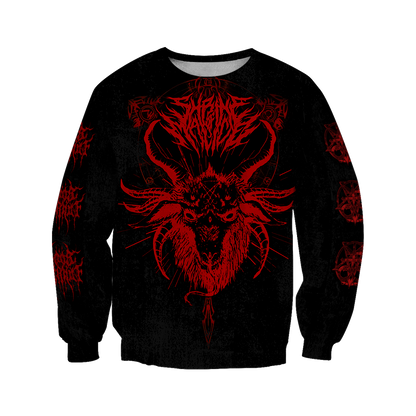 Satanic Devil All Over Printed Hoodie JJ290201-Apparel-MP-sweatshirt-S-Vibe Cosy™