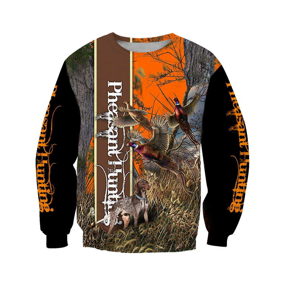 Pheasant Hunting 3D All Over Printed Shirts For Men And Women JJ100103-Apparel-MP-Sweatshirts-S-Vibe Cosy™