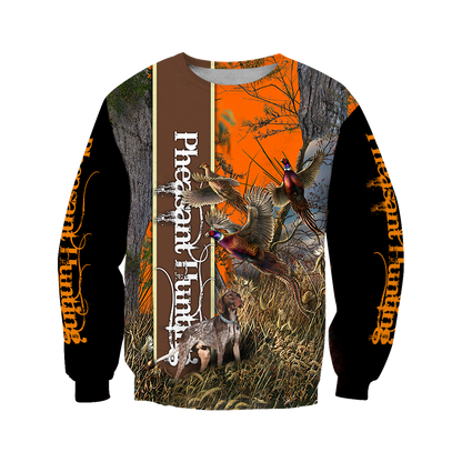 Pheasant Hunting 3D All Over Printed Shirts For Men And Women JJ100103-Apparel-MP-Sweatshirts-S-Vibe Cosy™