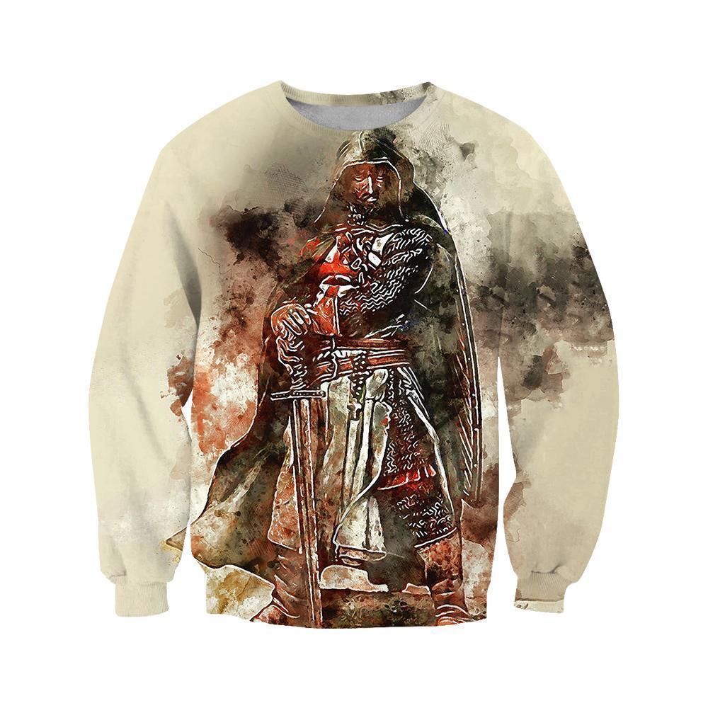 3D All Over Printed Templar Shirts-Apparel-HP Arts-Sweatshirt-S-Vibe Cosy™