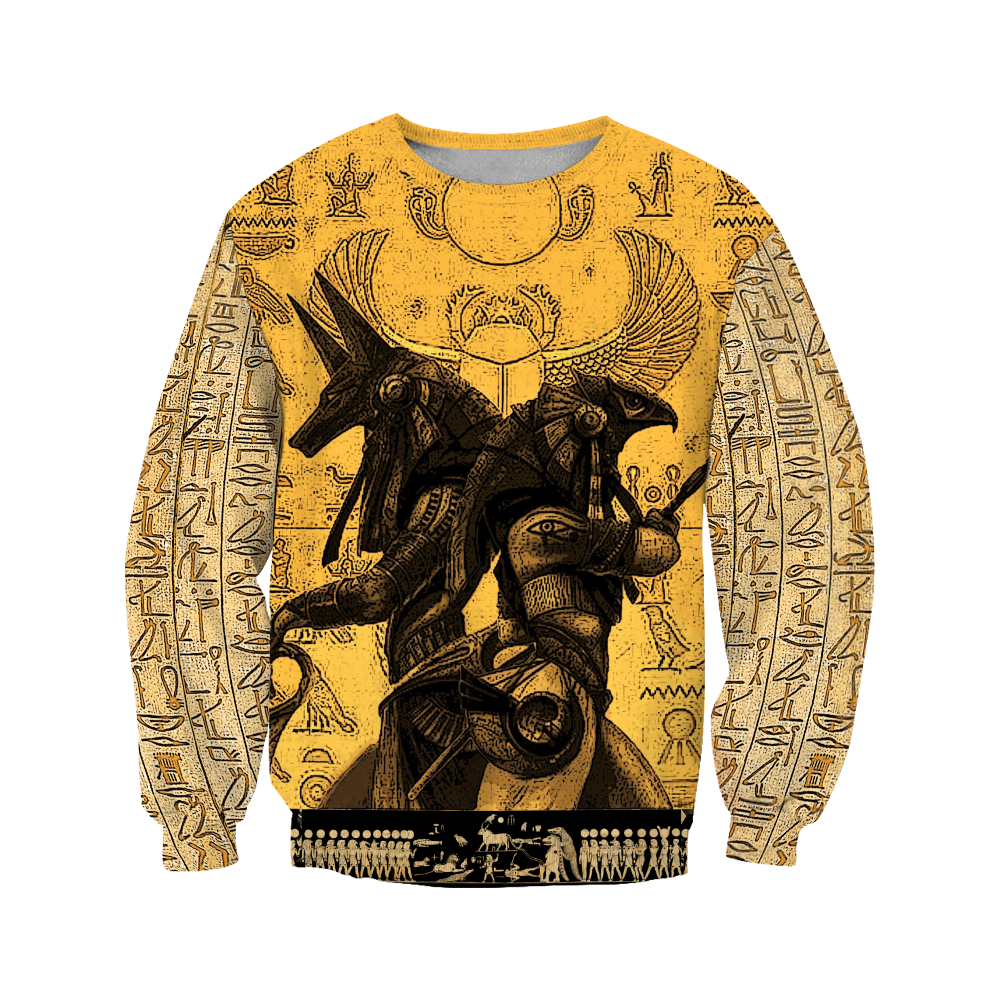 Anubis Ancient Egypt 3D All Over Printed Hoodie Clothes JJ070301-Apparel-MP-Hoodie-S-Vibe Cosy™