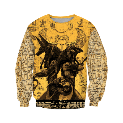 Anubis Ancient Egypt 3D All Over Printed Hoodie Clothes JJ070301-Apparel-MP-Hoodie-S-Vibe Cosy™
