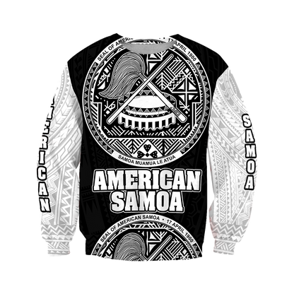American Samoa All Over Hoodie - Coat Of Arm JJ300101 PL-Apparel-PL8386-Sweatshirt-S-Vibe Cosy™