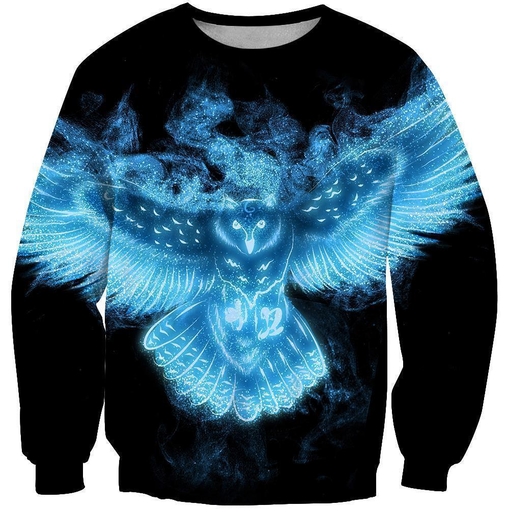 3D All Over Printing Owl Ice Hoodie-Apparel-Phaethon-Sweatshirt-S-Vibe Cosy™