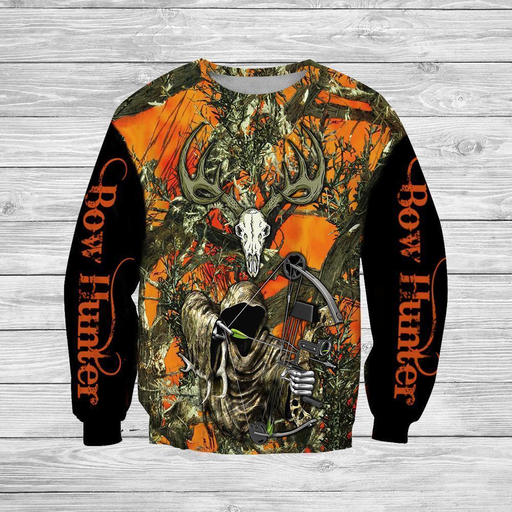 3D All Over Printed Grim Reaper Bow Hunter Camo-Apparel-HP Arts-Sweatshirt-S-Vibe Cosy™