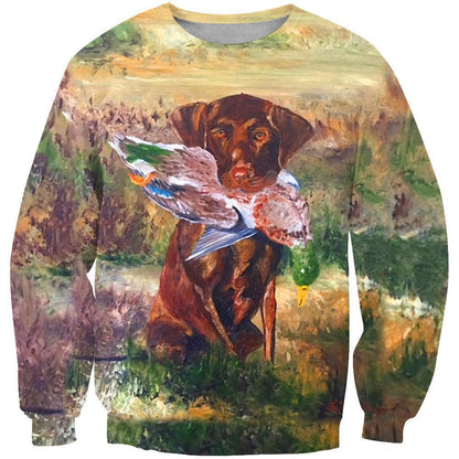 3D All Over Print Hunting Dog Duck Hoodie-Apparel-Phaethon-Sweatshirt-S-Vibe Cosy™