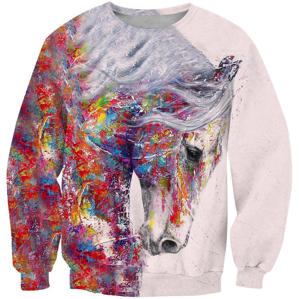 All Over Print Horse Art-Apparel-Phaethon-Hoodie-S-Vibe Cosy™