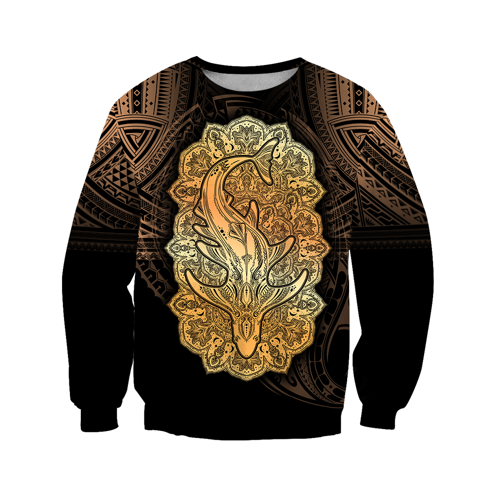 Wild Shark Polynesian 3d all over printed shirt and short for man and women JJ190202 PL-Apparel-PL8386-Sweatshirt-S-Vibe Cosy™