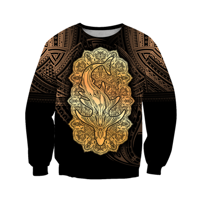 Wild Shark Polynesian 3d all over printed shirt and short for man and women JJ190202 PL-Apparel-PL8386-Sweatshirt-S-Vibe Cosy™