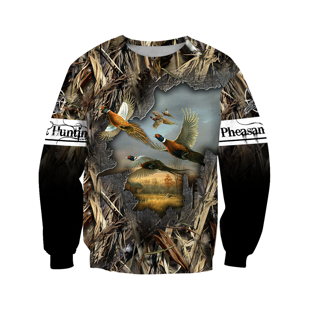 Pheasant Hunting 3D All Over Printed Shirts For Men And Women JJ170101-Apparel-MP-Sweatshirts-S-Vibe Cosy™