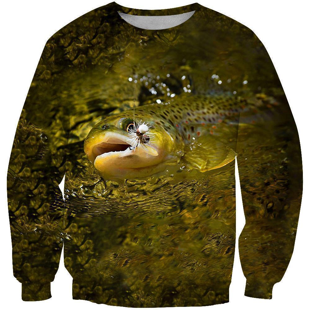 3D All Over Printing Fishing Trout Hoodie-Apparel-Phaethon-Sweatshirt-S-Vibe Cosy™