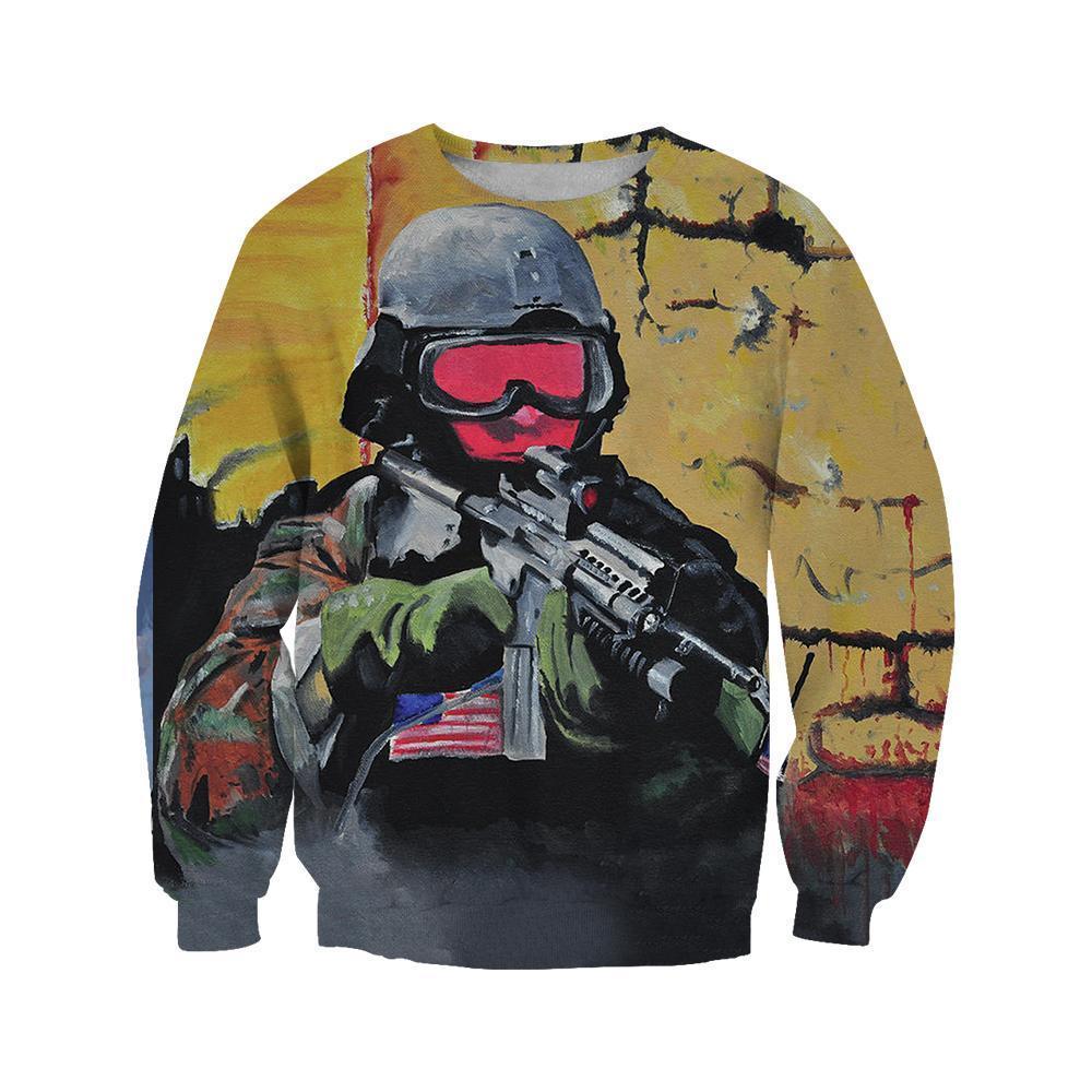 All Over Printed How to Fire a Rifle Shirts-Apparel-HP Arts-Sweatshirt-S-Vibe Cosy™
