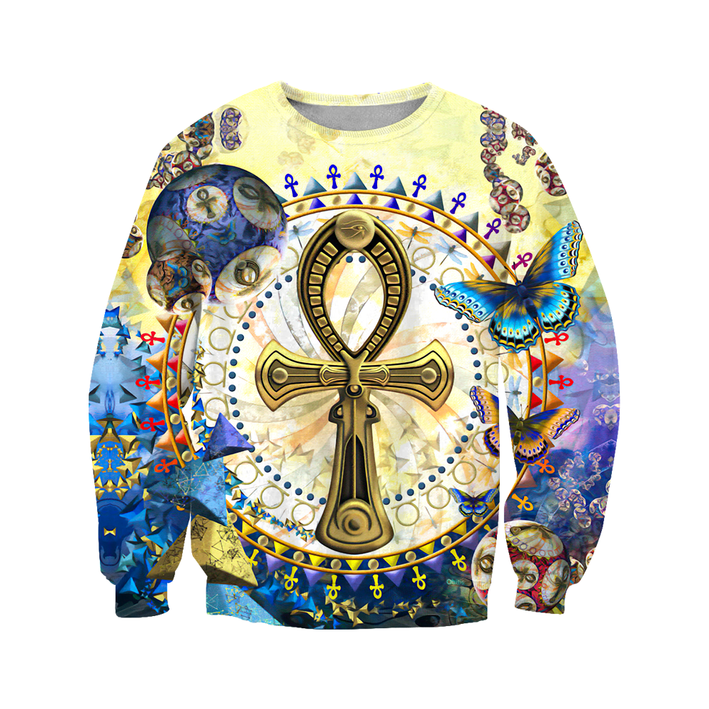 3D All Over Printed Ankh Egypt Hoodie Clothes JJ120203-Apparel-MP-Sweatshirts-S-Vibe Cosy™