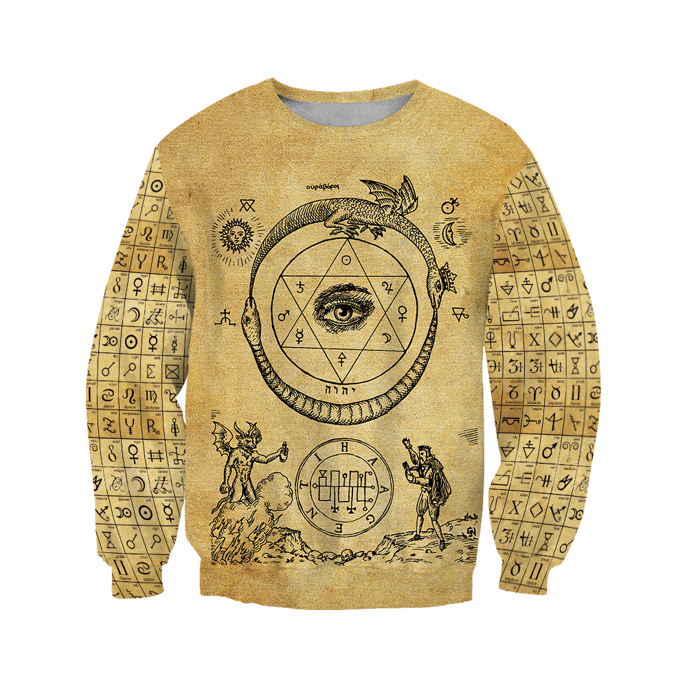 Alchemy 3D All Over Printed Shirts Hoodie JJ140103-Apparel-MP-Sweatshirts-S-Vibe Cosy™