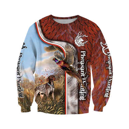 Pheasant Hunting 3D All Over Printed Shirts For Men And Women JJ100101-Apparel-MP-Sweatshirts-S-Vibe Cosy™