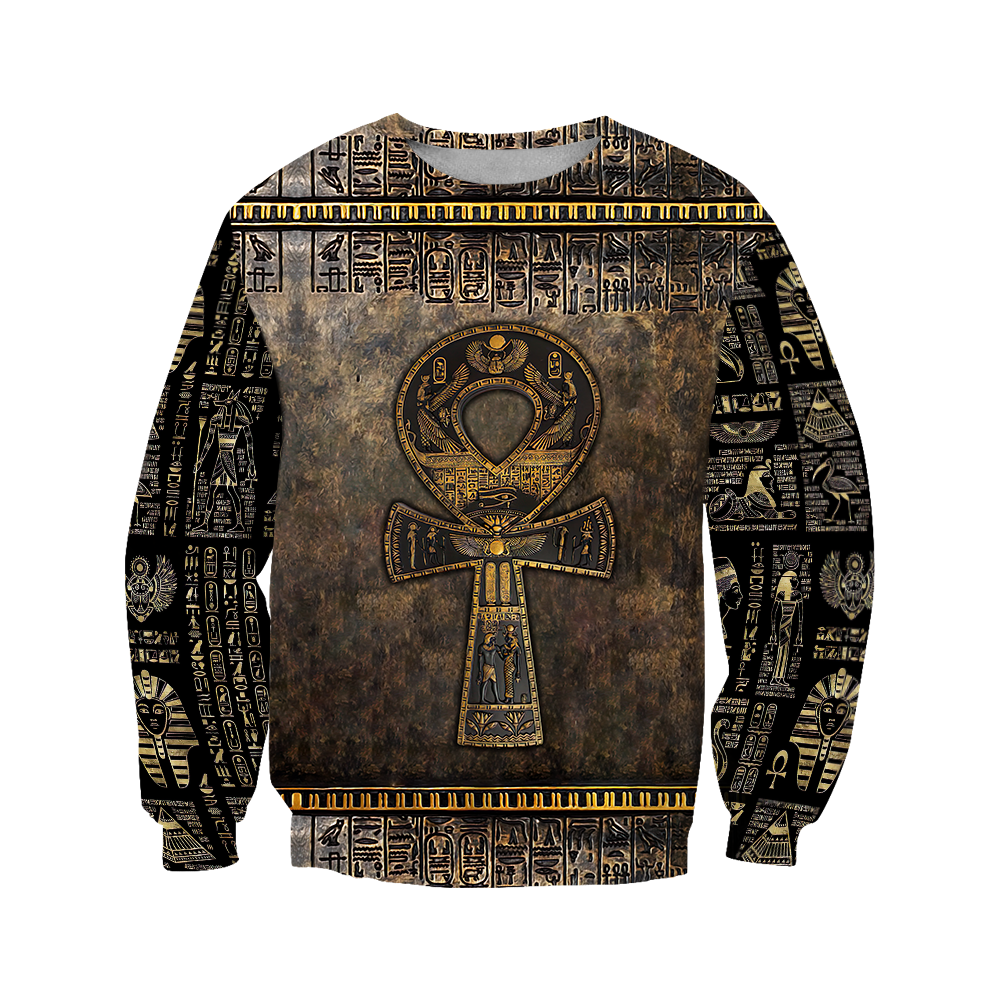 3D All Over Printed Ankh Egypt Hoodie Clothes MP120201-Apparel-MP-Sweatshirts-S-Vibe Cosy™