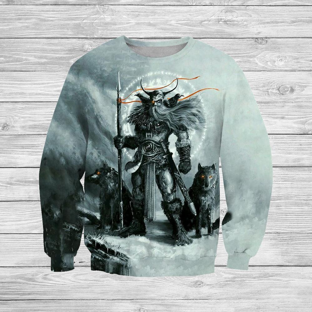 3D All Over Printed Viking T-shirt-Apparel-HP Arts-Sweatshirt-S-Vibe Cosy™