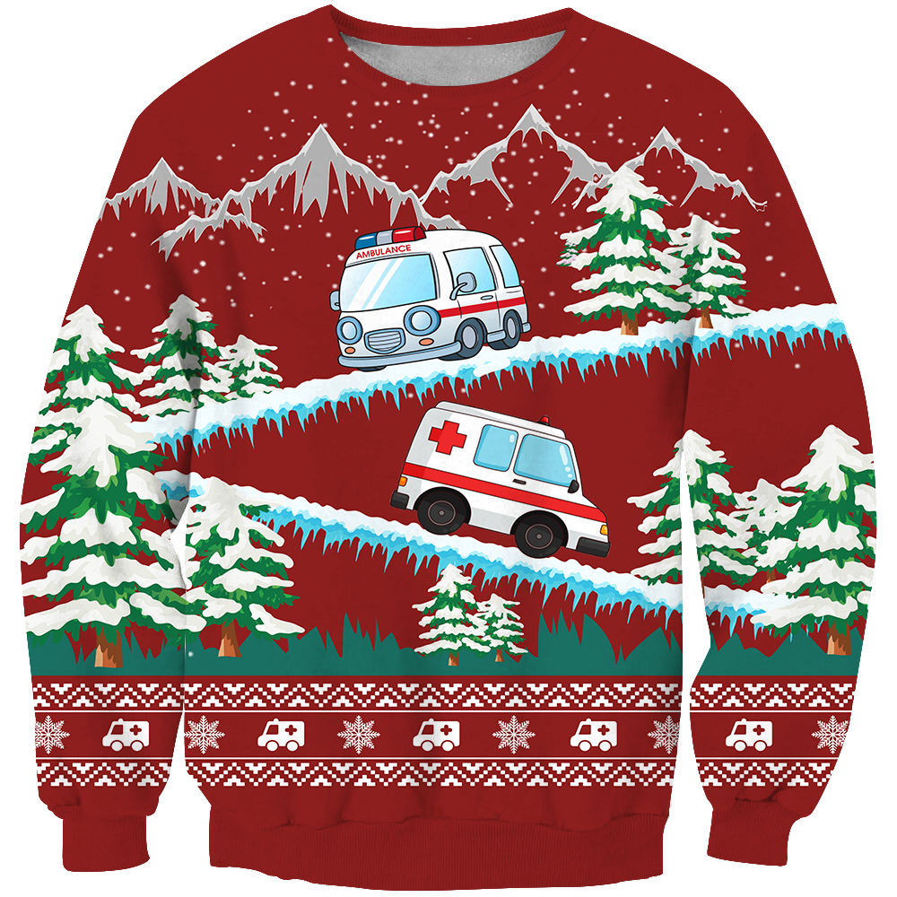 Ambulance Shirts and Shorts-Apparel-6teenth World™-Sweatshirt-S-Vibe Cosy™