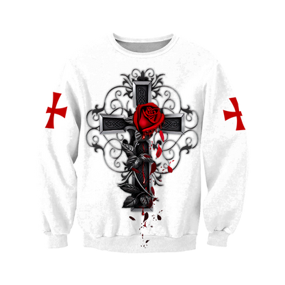 Knight God Jesus 3D All Over Printed Shirt Hoodie For Men And Women JJ250301-Apparel-MP-Sweatshirt-S-Vibe Cosy™