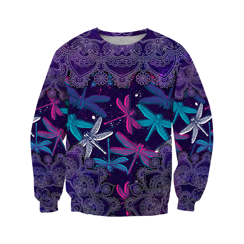 Beautiful Dragonfly 3D All Over Printed Shirts JJ300305-Apparel-TA-Sweatshirts-S-Vibe Cosy™